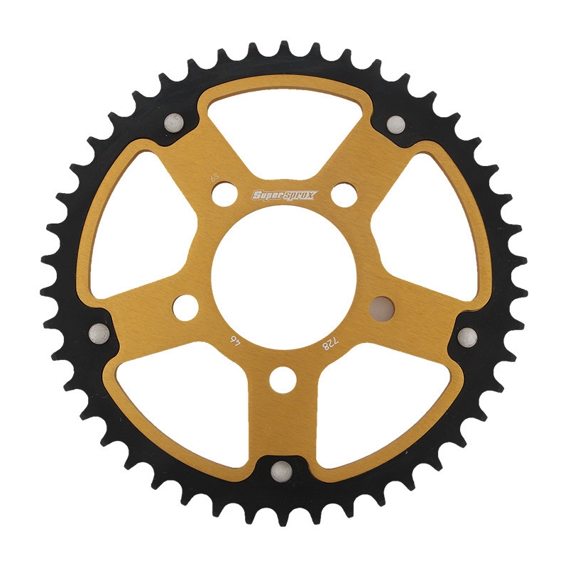 Rear sprocket SUPERSPROX STEALTH gold 46T, 520