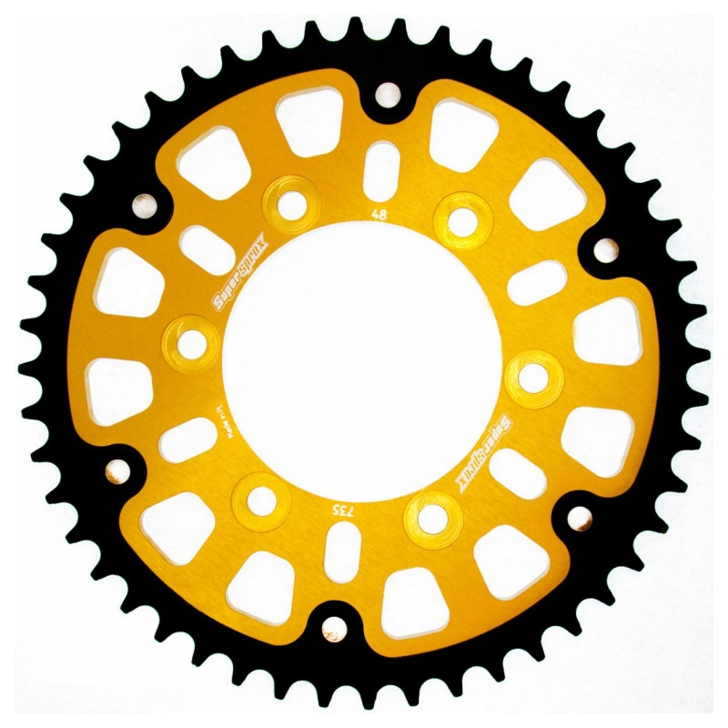 Rear sprocket SUPERSPROX STEALTH gold 48T, 520