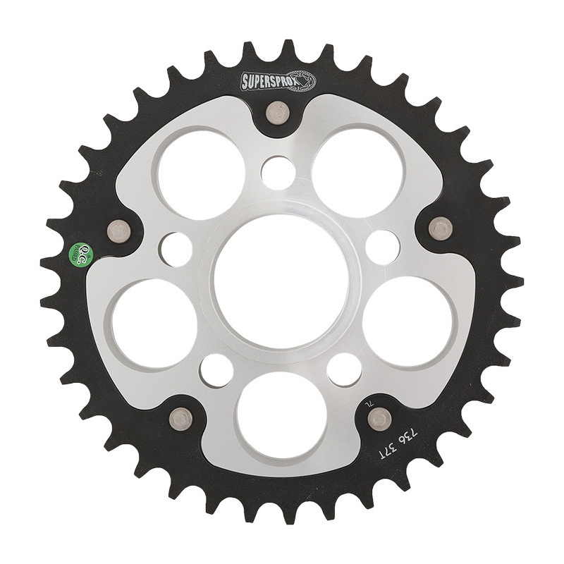 Rear sprocket SUPERSPROX STEALTH silver 37T, 520