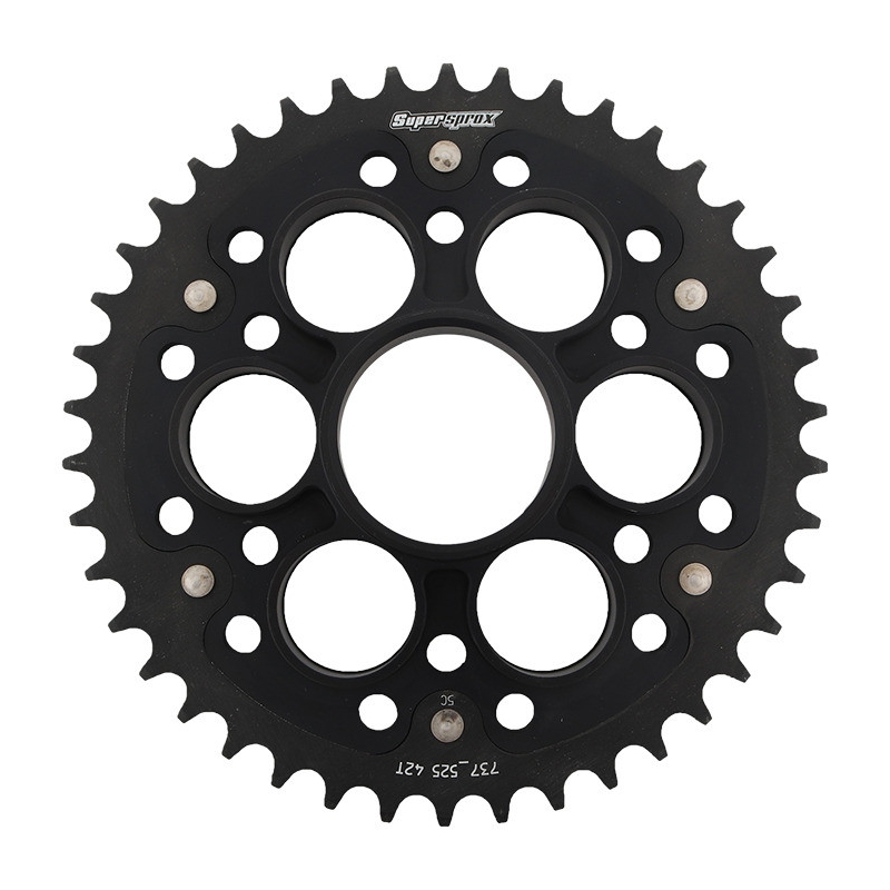 Rear sprocket SUPERSPROX STEALTH black 42T, 525