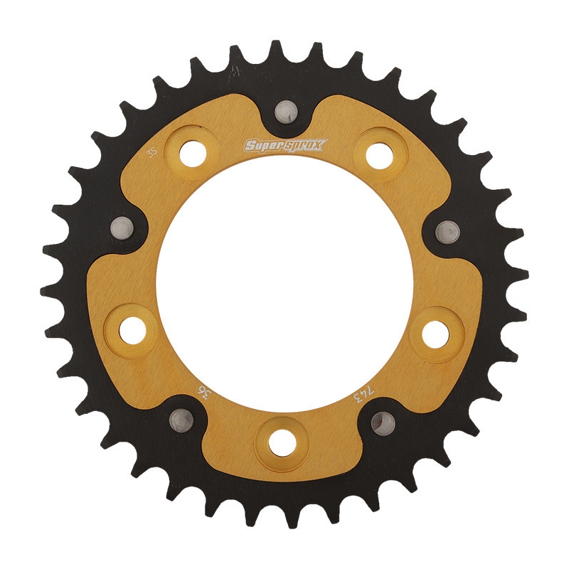 Rear sprocket SUPERSPROX STEALTH gold 36T, 520