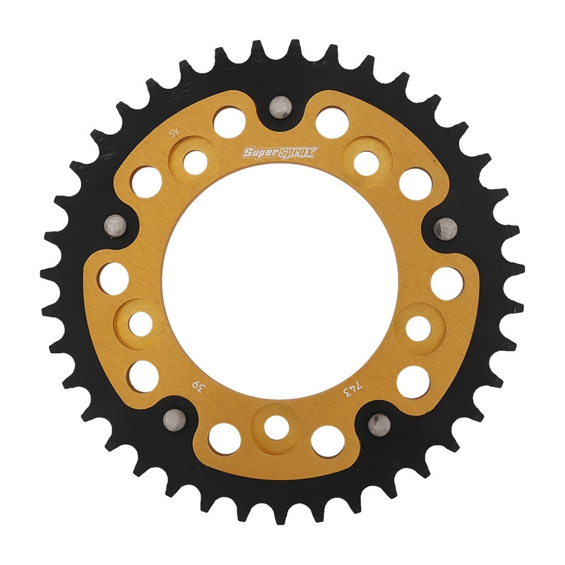 Rear sprocket SUPERSPROX STEALTH gold 39T, 520