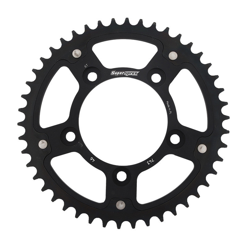Rear sprocket SUPERSPROX STEALTH black 46T, 520