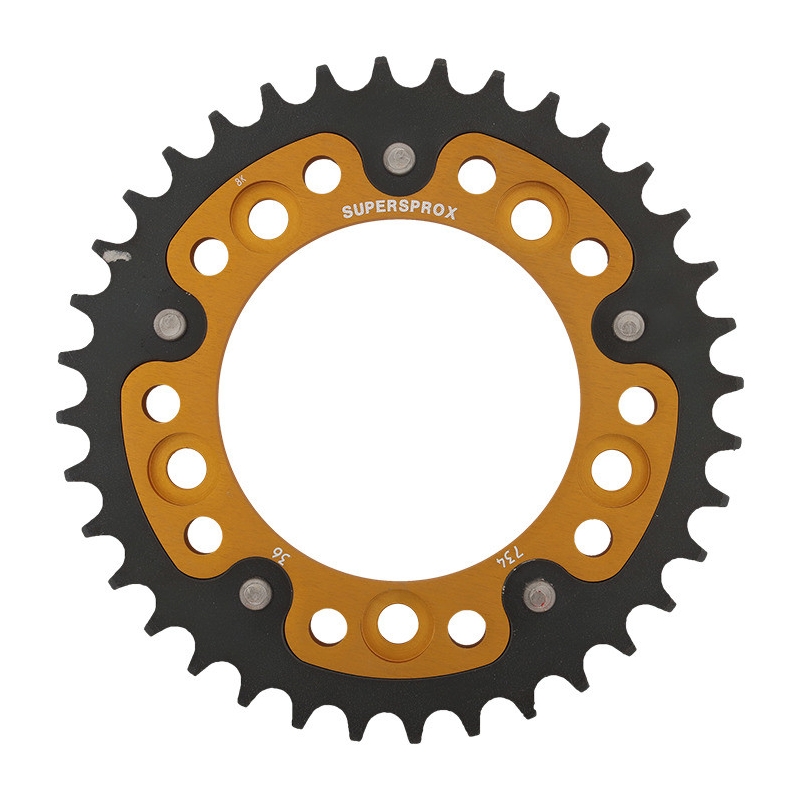 Rear sprocket SUPERSPROX STEALTH gold 36T, 525