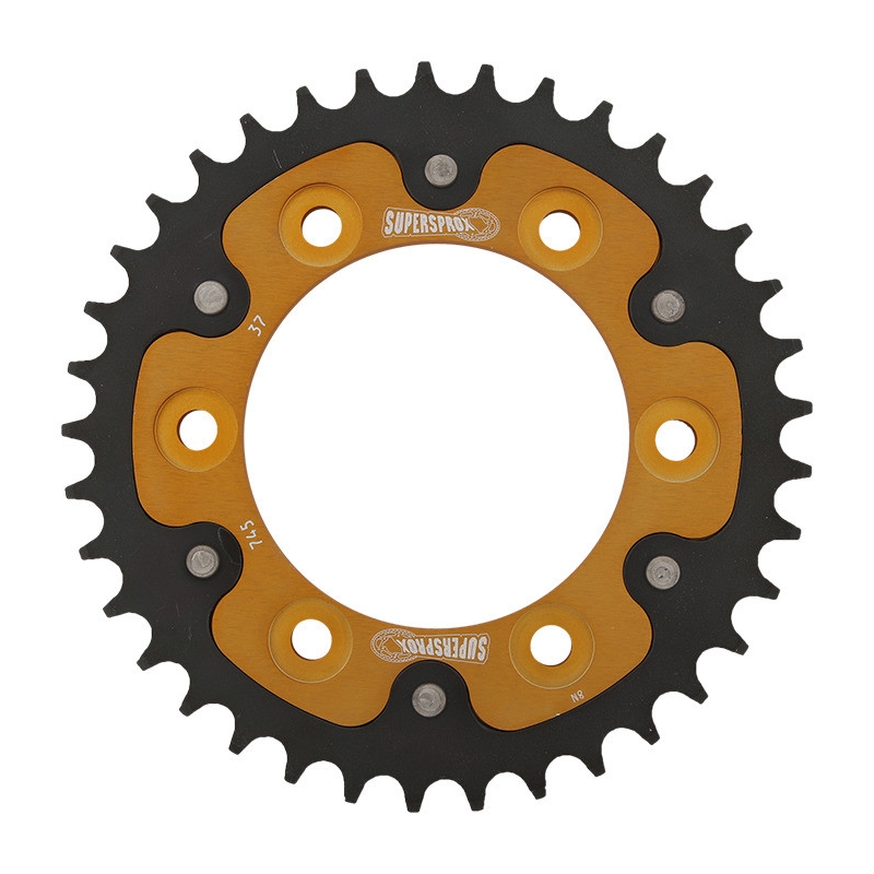 Rear sprocket SUPERSPROX STEALTH gold 37T, 525