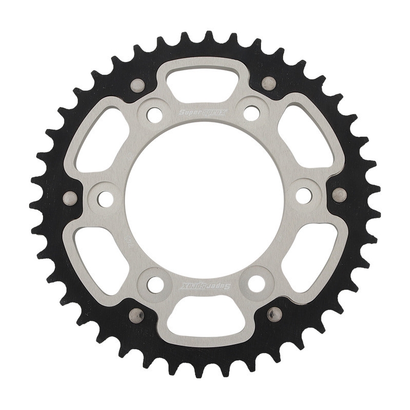 Rear sprocket SUPERSPROX STEALTH silver 42T, 525