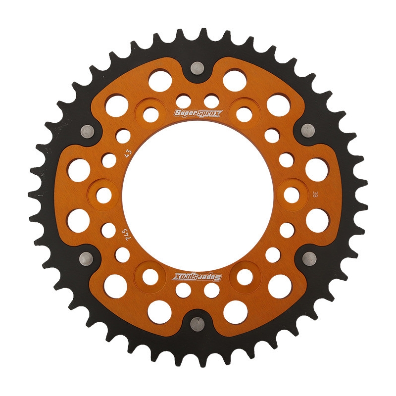 Rear sprocket SUPERSPROX STEALTH gold 43T, 525