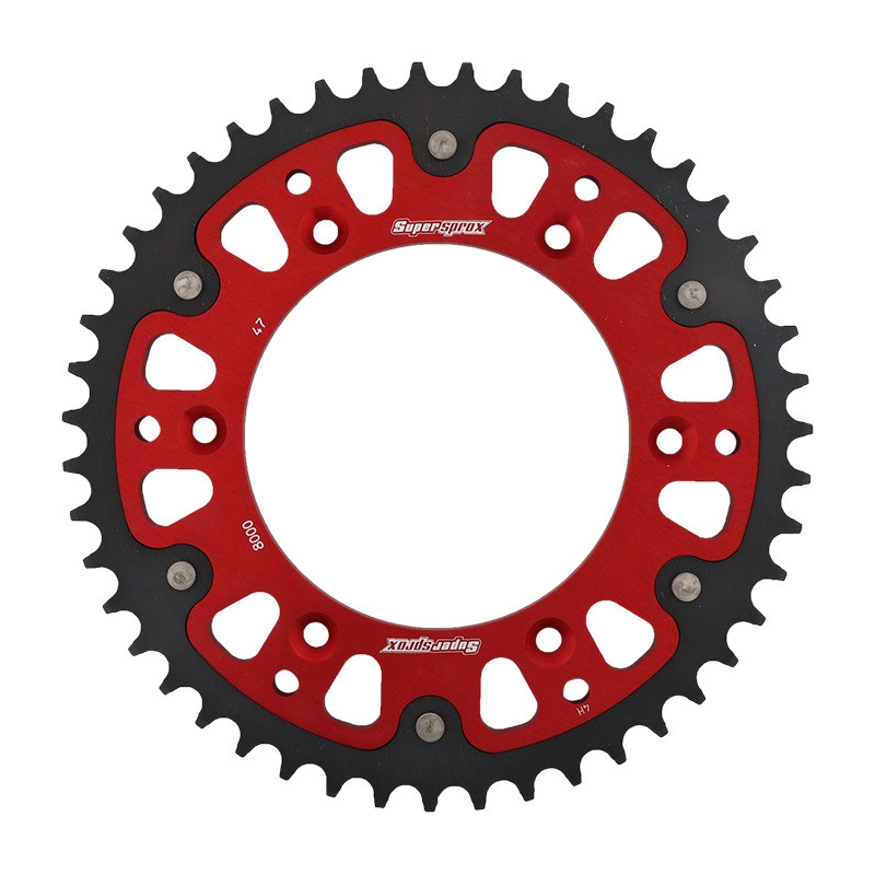 Rear sprocket SUPERSPROX STEALTH red 47T, 520