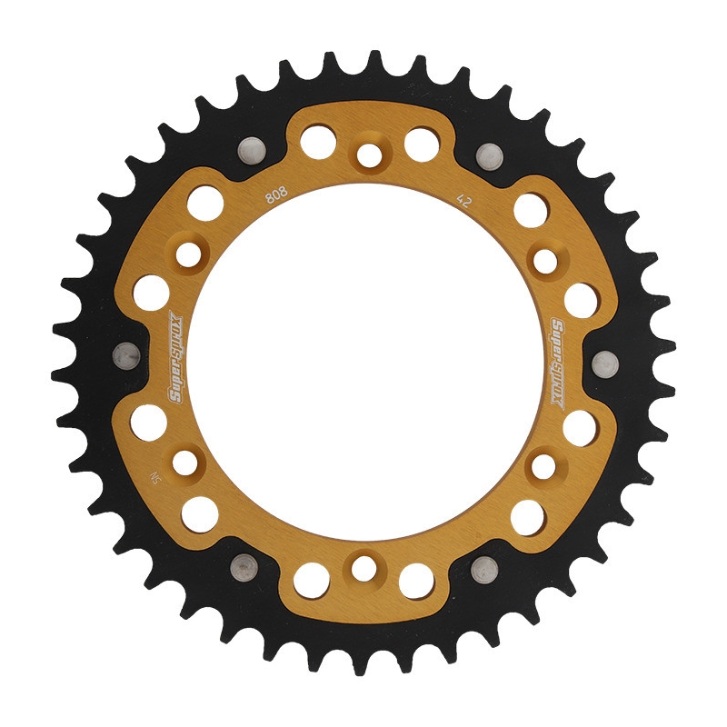 Rear sprocket SUPERSPROX STEALTH gold 42T, 520