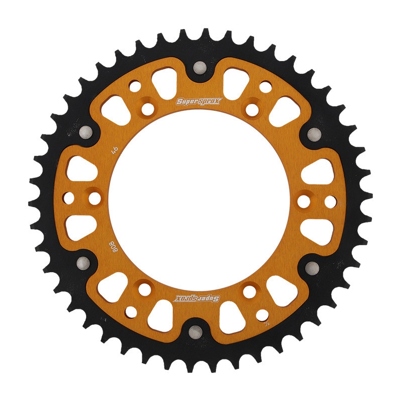 Rear sprocket SUPERSPROX STEALTH gold 46T, 520