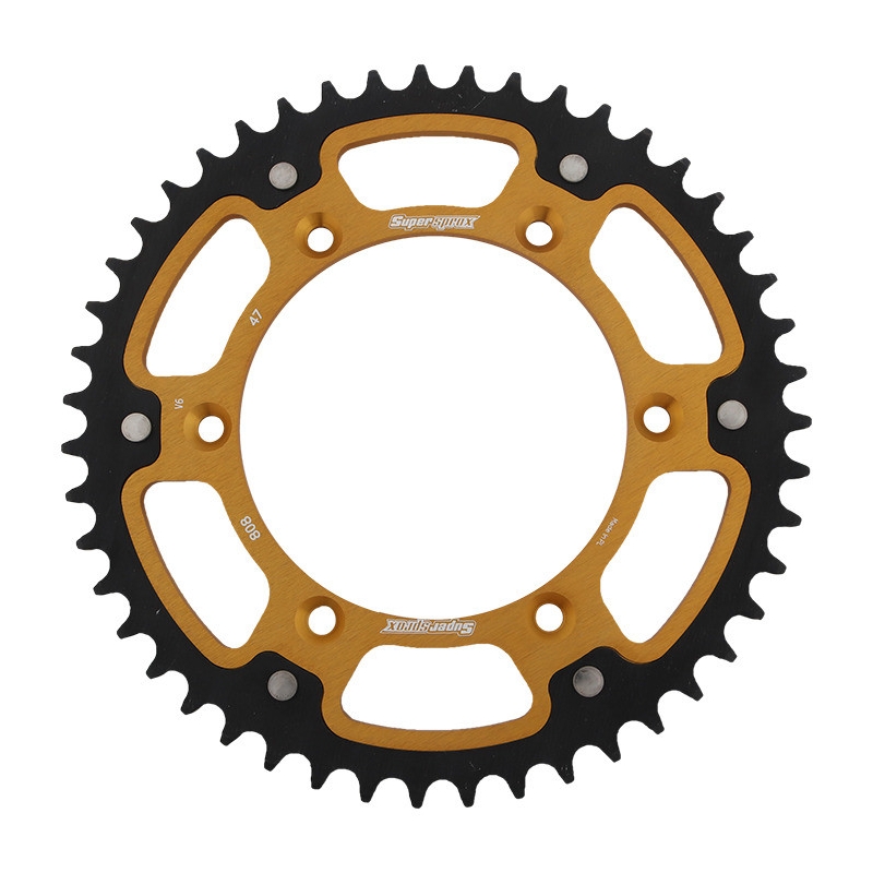 Rear sprocket SUPERSPROX STEALTH gold 47T, 520