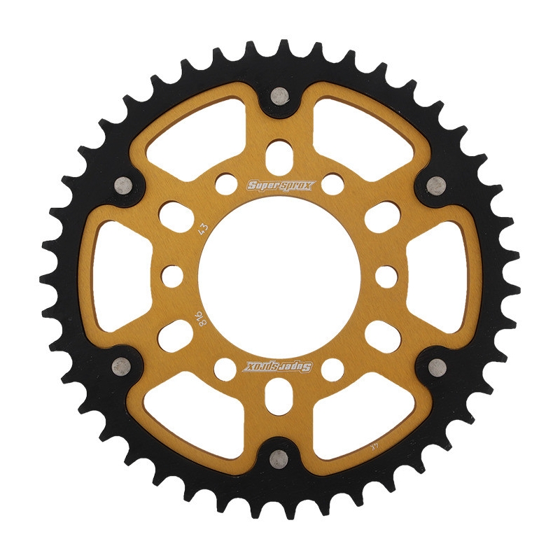 Rear sprocket SUPERSPROX STEALTH gold 43T, 530