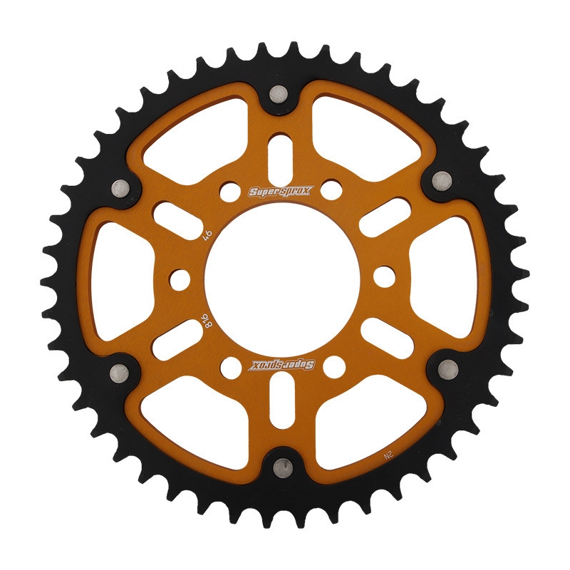 Rear sprocket SUPERSPROX STEALTH gold 46T, 530