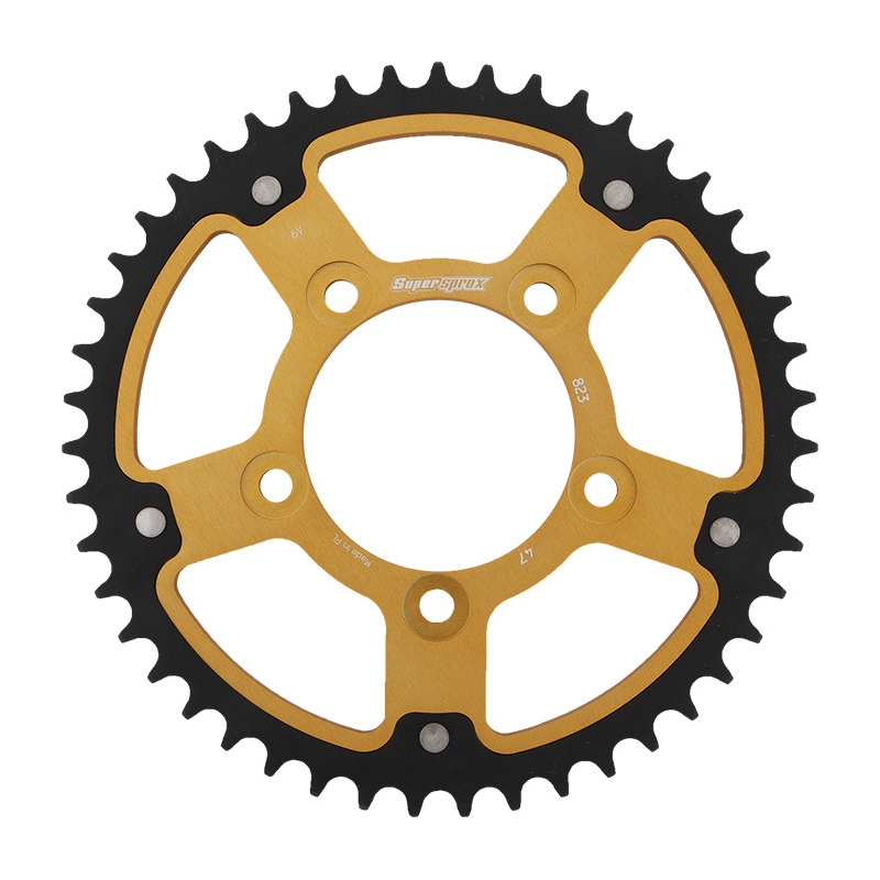 Rear sprocket SUPERSPROX STEALTH gold 47T, 520