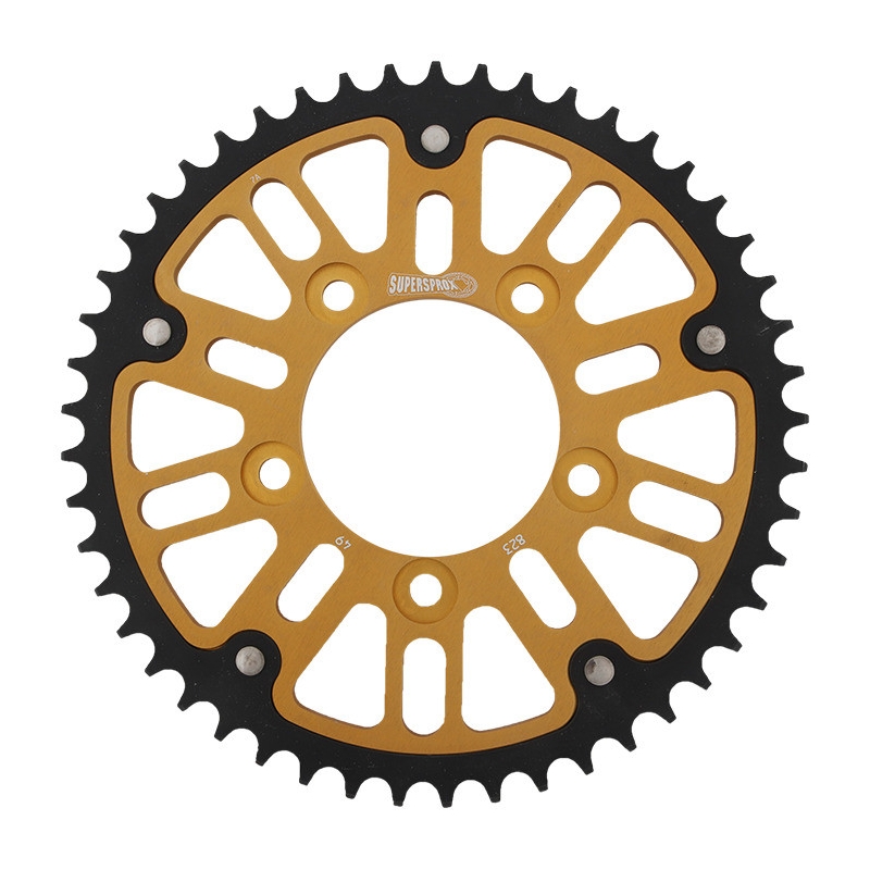 Rear sprocket SUPERSPROX STEALTH gold 49T, 520
