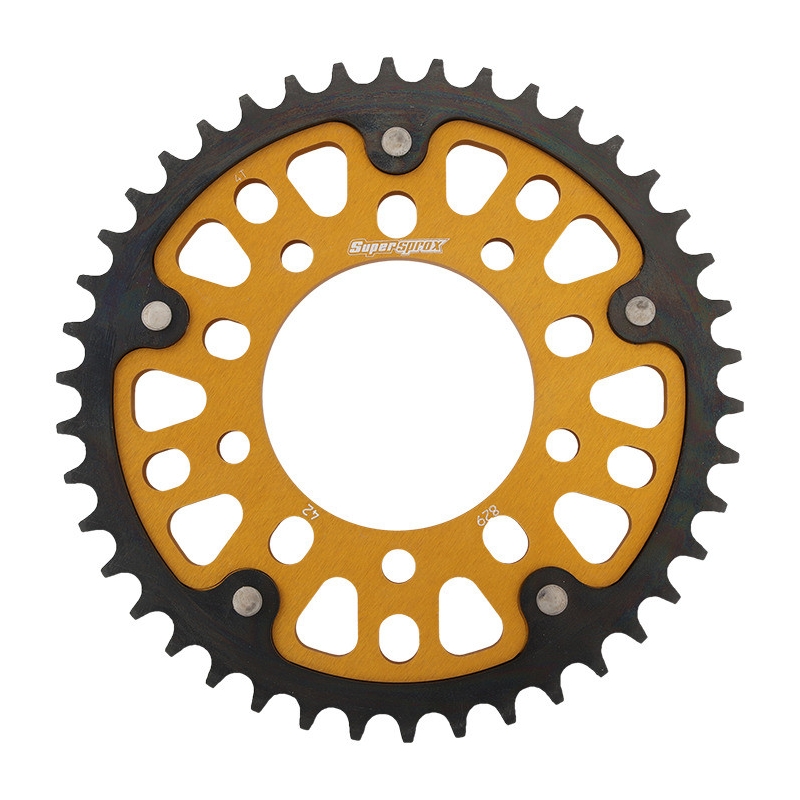 Rear sprocket SUPERSPROX STEALTH gold 42T, 530