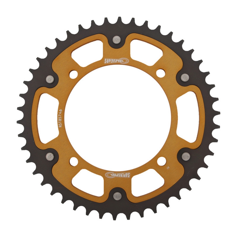 Rear sprocket SUPERSPROX STEALTH gold 46T, 520