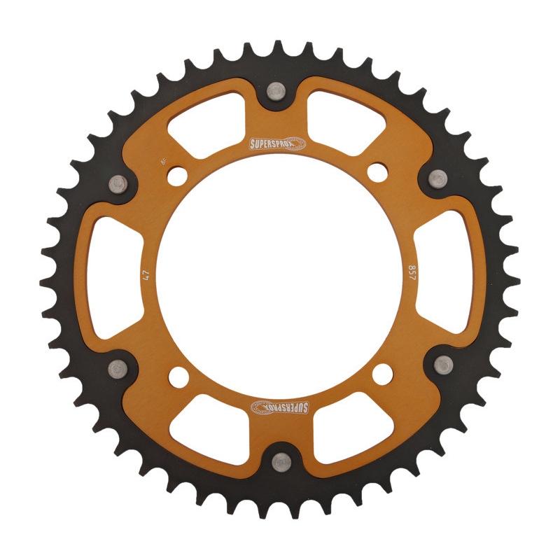 Rear sprocket SUPERSPROX STEALTH gold 47T, 520
