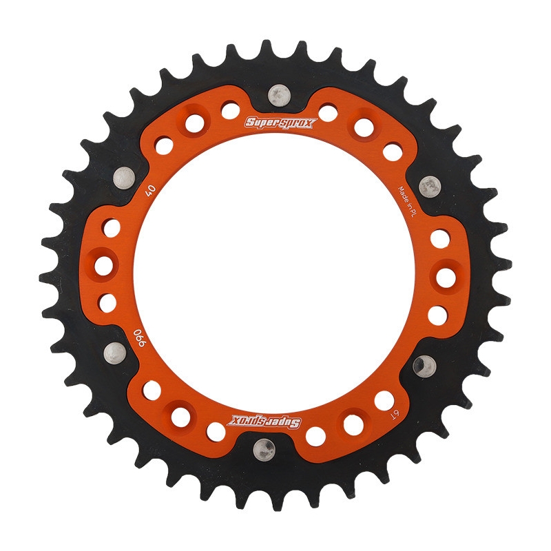 Rear sprocket SUPERSPROX STEALTH orange 40T, 520