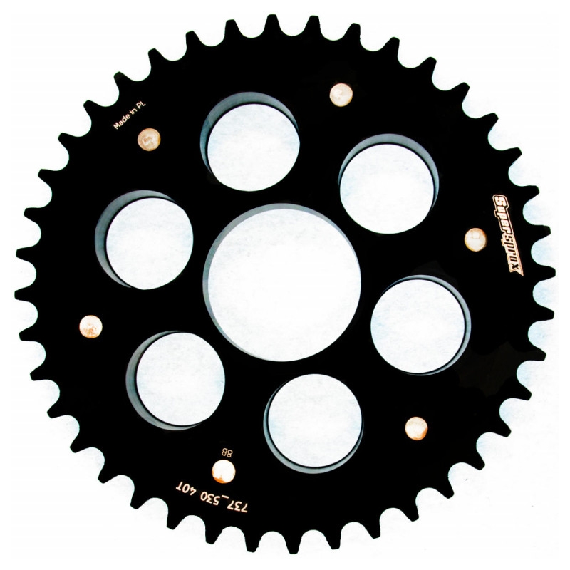 Rear sprocket STEALTH with alloy disc SUPERSPROX STEALTH with alloy disc Black 40T, 520