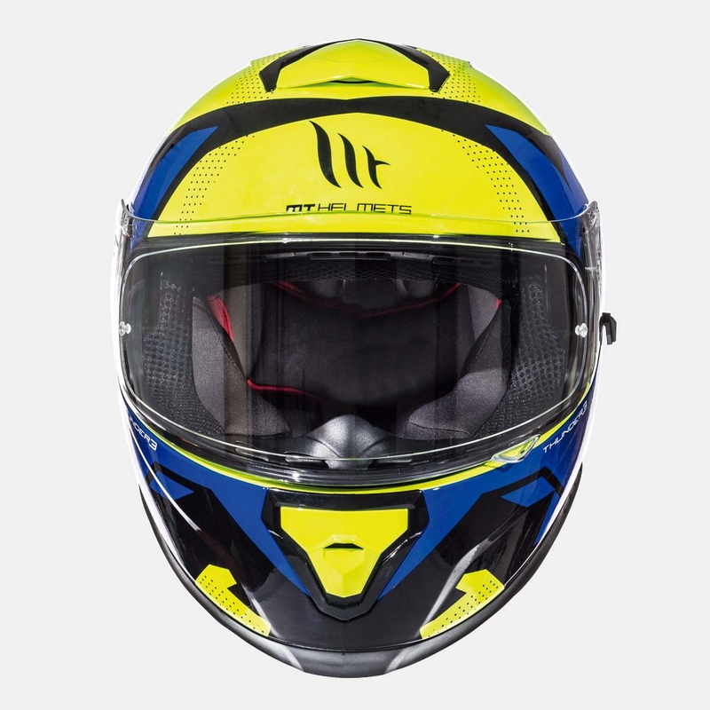 Integralny kask motocyklowy MT Thunder 3 SV Torn fluo żółto-niebieski wyprzedaż