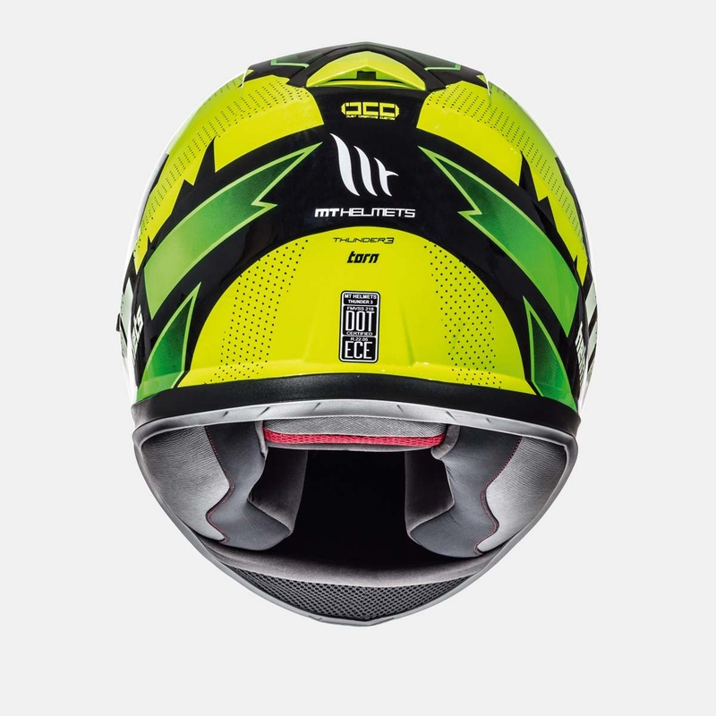 Integralny kask motocyklowy MT Thunder 3 SV Torn fluo żółto-zielony