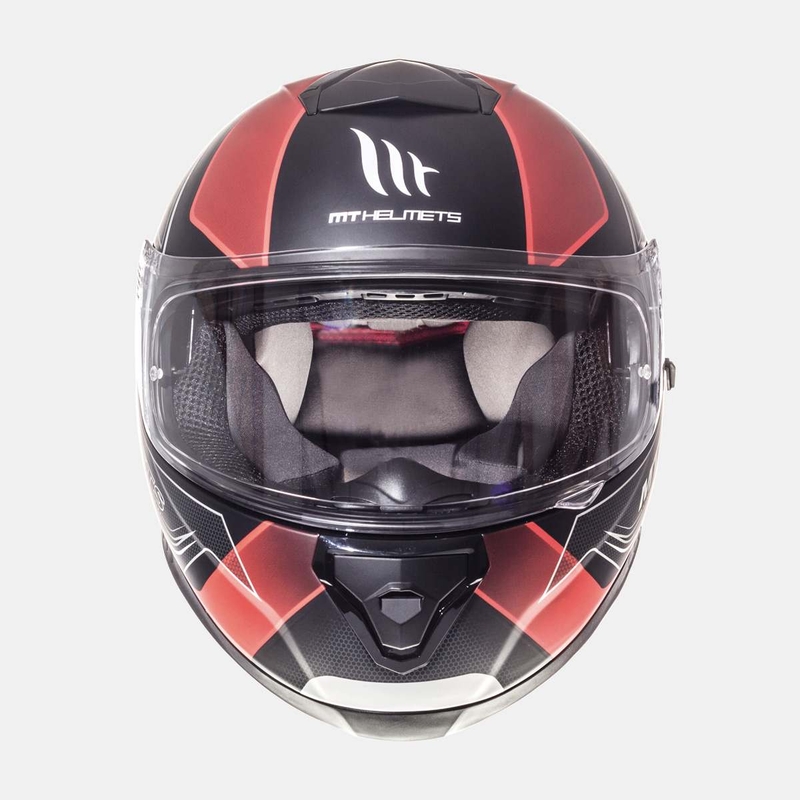 Integralny kask motocyklowy MT Thunder 3 SV Trace czarny matowy-czerwony