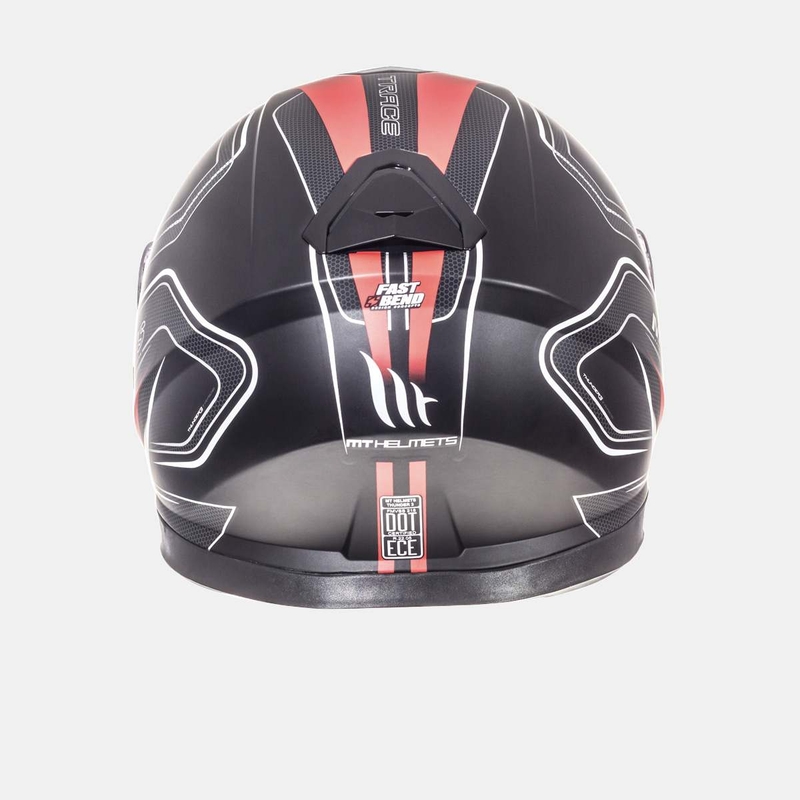 Integralny kask motocyklowy MT Thunder 3 SV Trace czarny matowy-czerwony