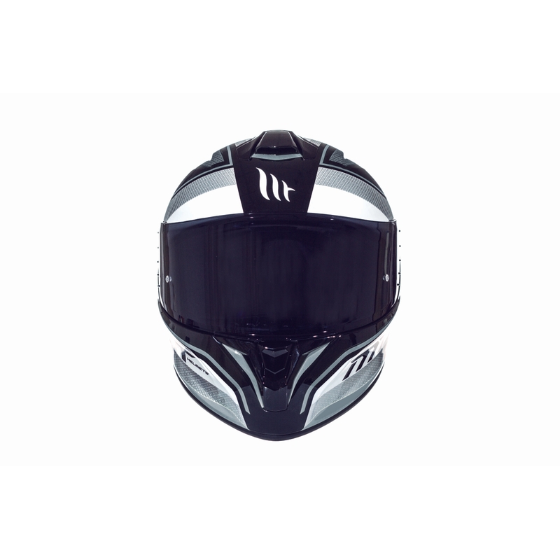 Integralny kask motocyklowy MT Targo Interact biało-szary