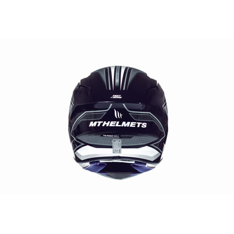 Integralny kask motocyklowy MT Targo Interact biało-szary