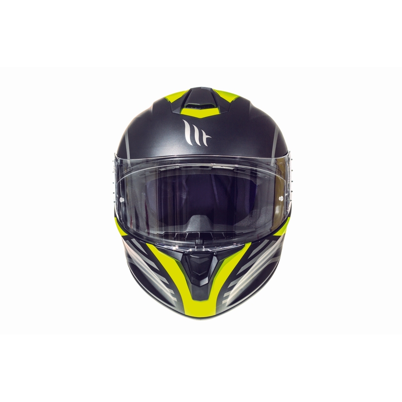 Integralny kask motocyklowy MT Targo Doppler fluo żółty matowy wyprzedaż