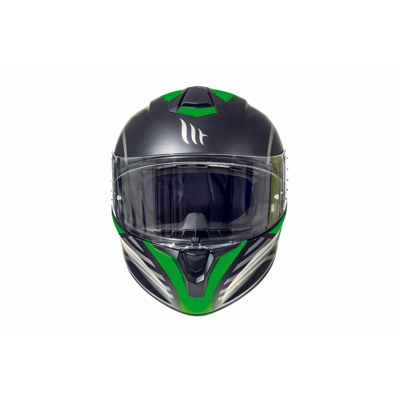 Integralny kask motocyklowy MT Targo Doppler fluo zielono matowy wyprzedaż