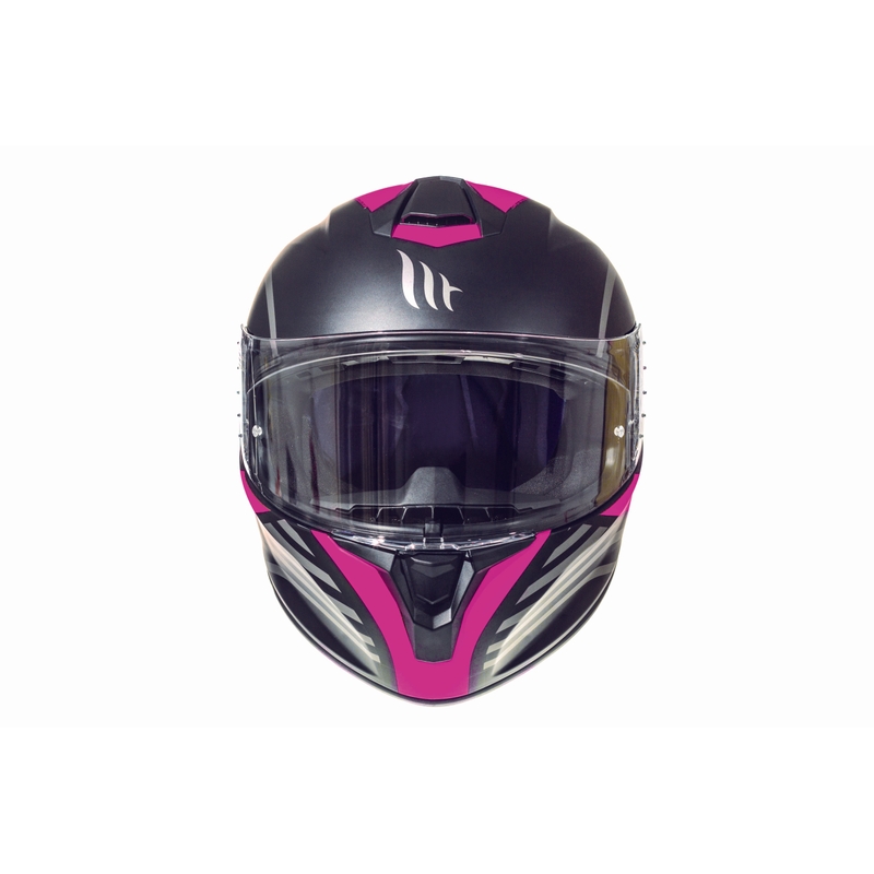 Integralny kask motocyklowy MT Targo Doppler fluo różowy matowy wyprzedaż