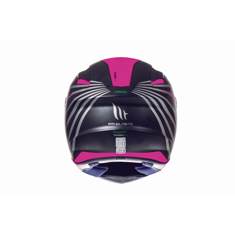 Integralny kask motocyklowy MT Targo Doppler fluo różowy matowy wyprzedaż