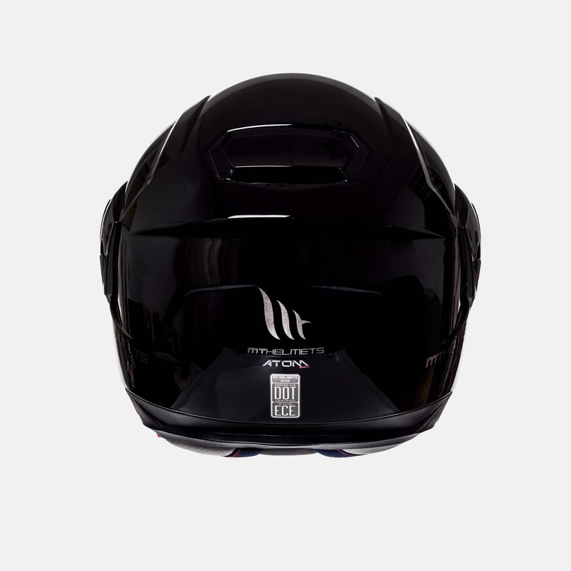 Szczękowy kask motocyklowy MT Atom czarny wyprzedaż
