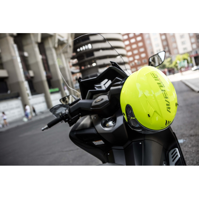 Otwarty kask motocyklowy MT Avenue SV fluo żółty wyprzedaż