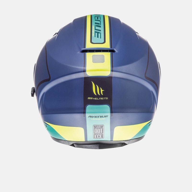 Otwarty kask motocyklowy MT Avenue SV Crossroad niebieski matowy-fluo żółty wyprzedaż