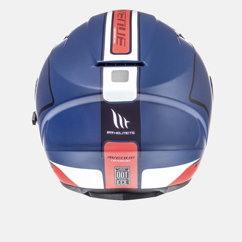 Otwarty kask motocyklowy MT Avenue SV Crossroad niebieski matowy-czerwony