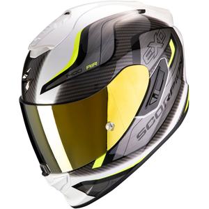 Integralny kask motocyklowy Scorpion EXO-1400 Air Attune biało-szaro-fluo żółty - II. jakość