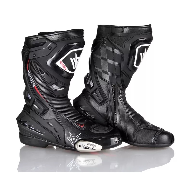 Buty motocyklowe RSA GP-01 czarne - II. jakość