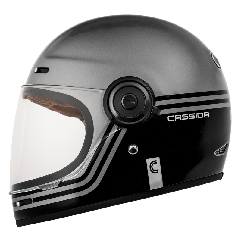 Kask motocyklowy Cassida Fibre Super Hooligan Integral czarny-szary