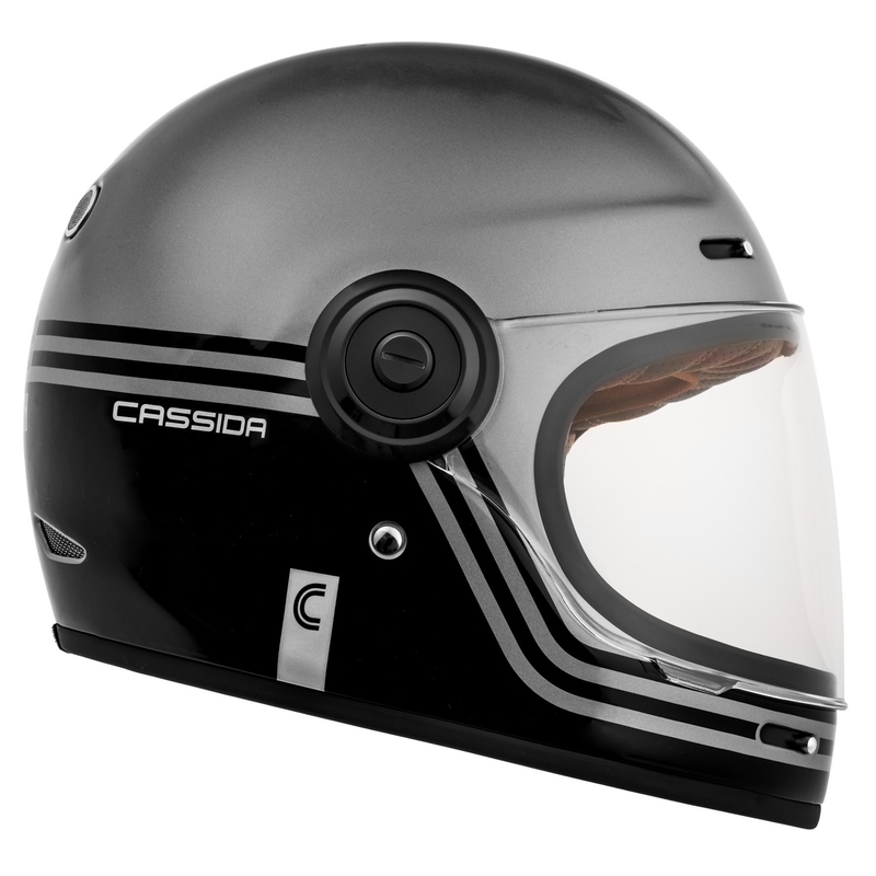 Kask motocyklowy Cassida Fibre Super Hooligan Integral czarny-szary