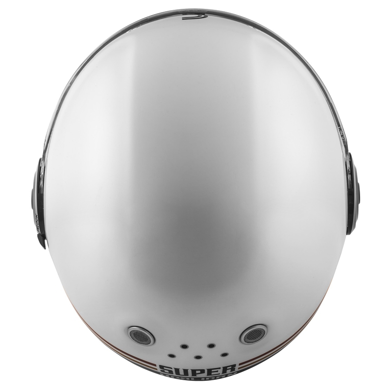 Kask motocyklowy integralny Cassida Fibre Super Hooligan Carat white-black-red-gold wyprzedaż