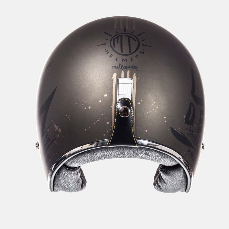 Otwarty kask motocyklowy MT LeMans SV Outlander brązowy matowy wyprzedaż