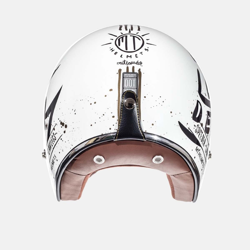 Otwarty kask motocyklowy MT LeMans SV Outlander biały wyprzedaż