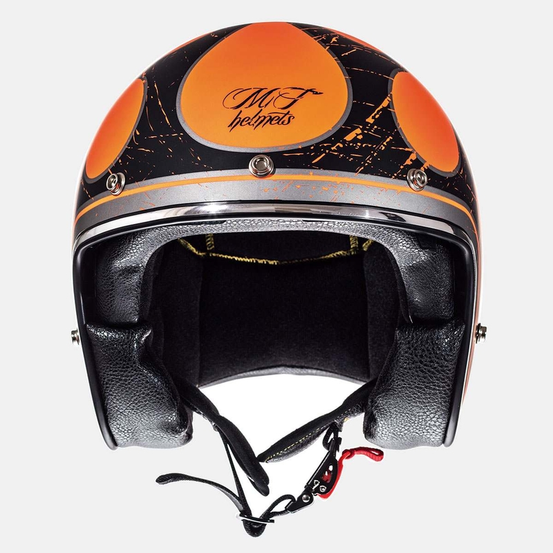 Otwarty kask motocyklowy MT LeMans SV Flaming fluo pomarańczowy wyprzedaż
