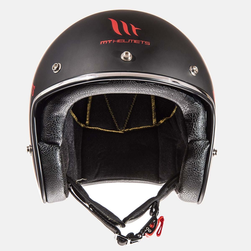 Otwarty kask motocyklowy MT LeMans SV Divenire czerwony matowy wyprzedaż