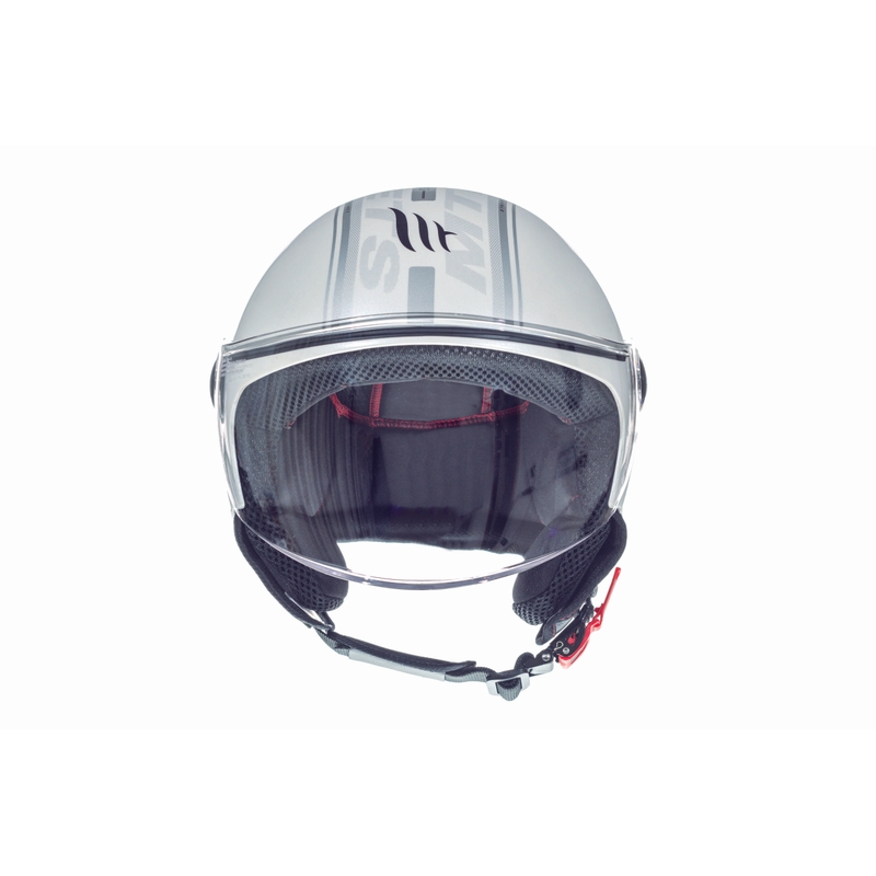 Otwarty kask motocyklowy MT Street Entire biały wyprzedaż