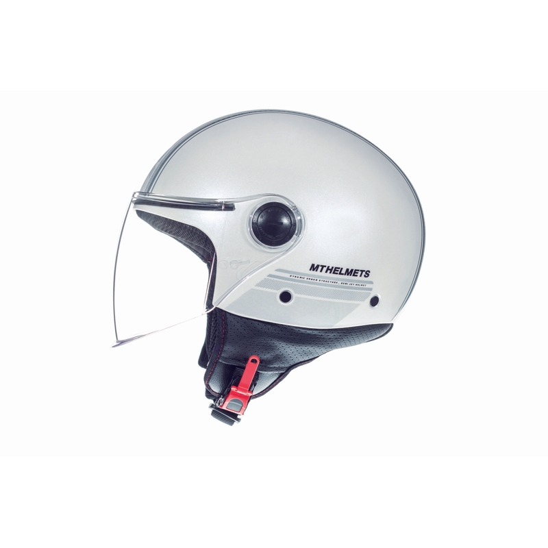 Otwarty kask motocyklowy MT Street Entire biały wyprzedaż