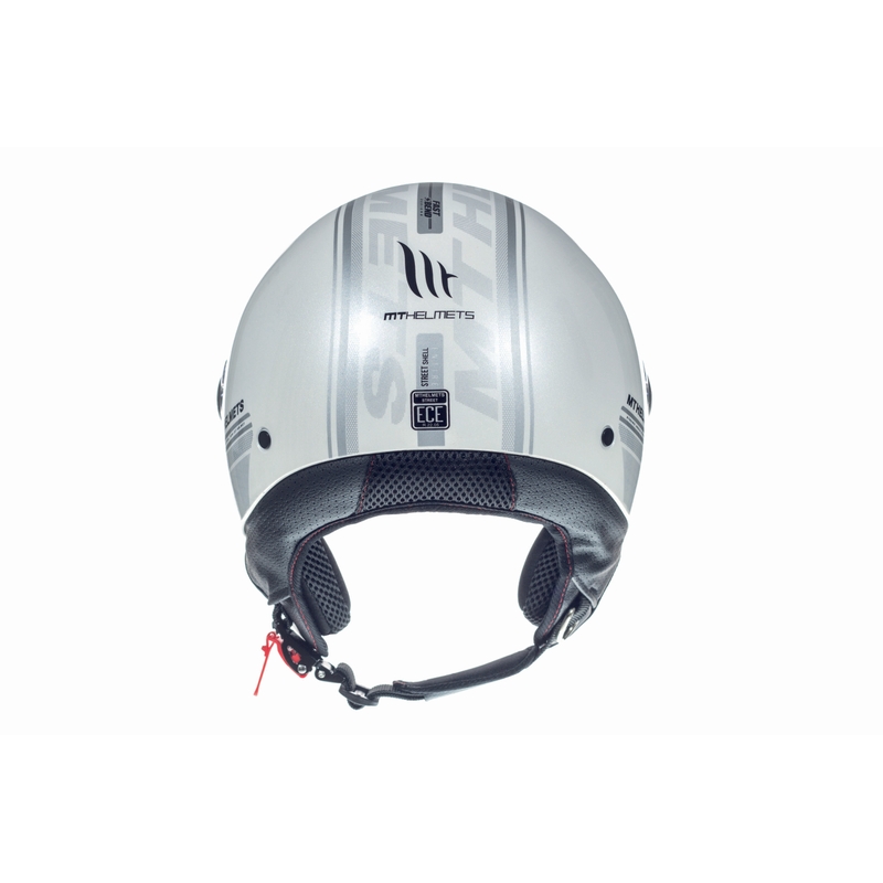 Otwarty kask motocyklowy MT Street Entire biały wyprzedaż